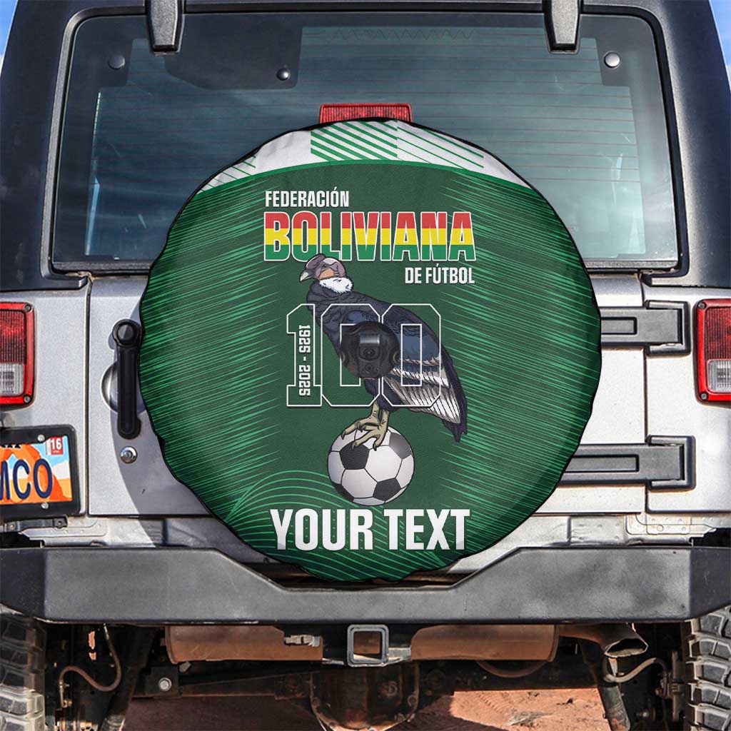 Custom Bolivia Football Spare Tire Cover 100th Anniversary Andean Condor Proud LT14