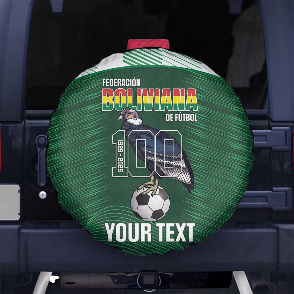 Custom Bolivia Football Spare Tire Cover 100th Anniversary Andean Condor Proud LT14