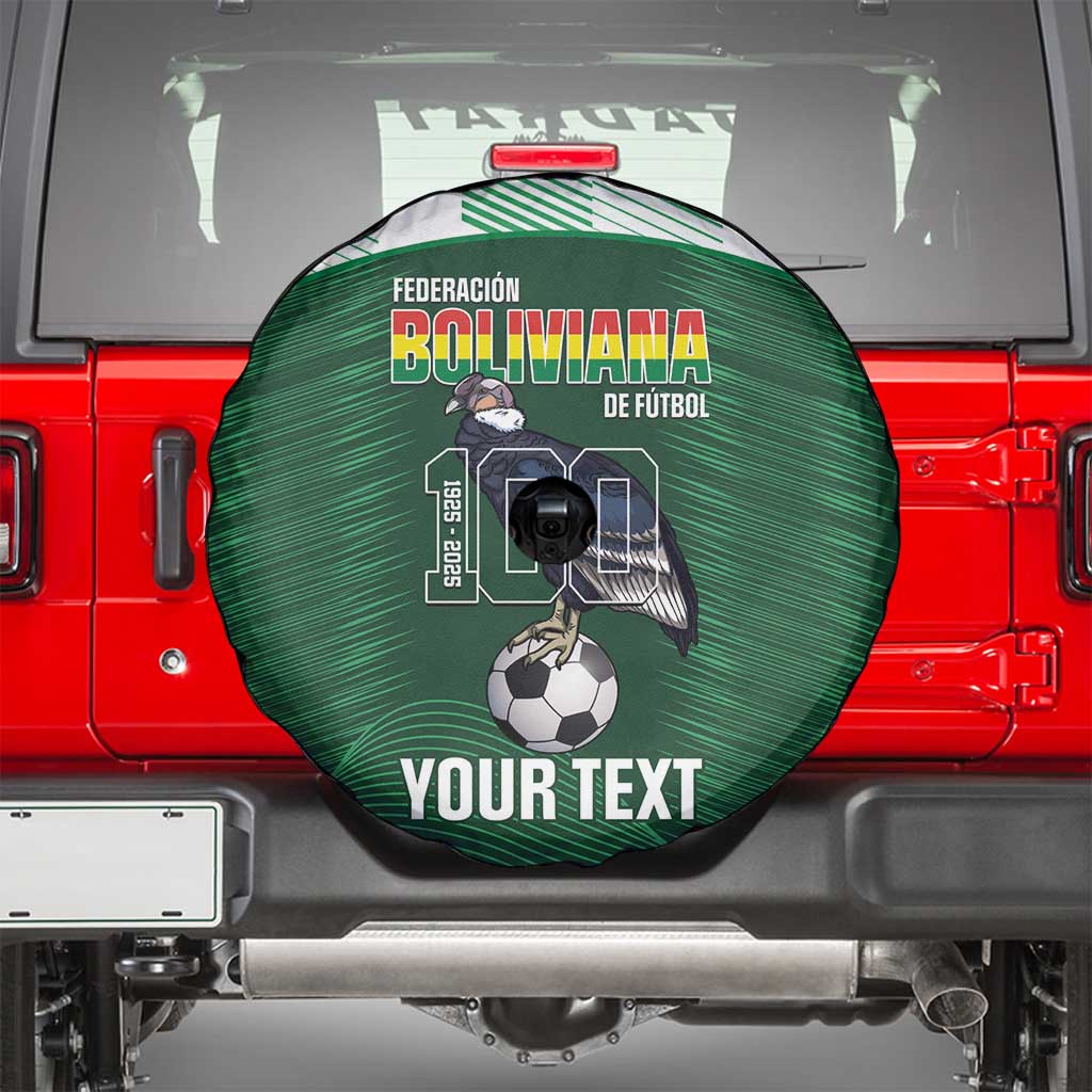 Custom Bolivia Football Spare Tire Cover 100th Anniversary Andean Condor Proud LT14