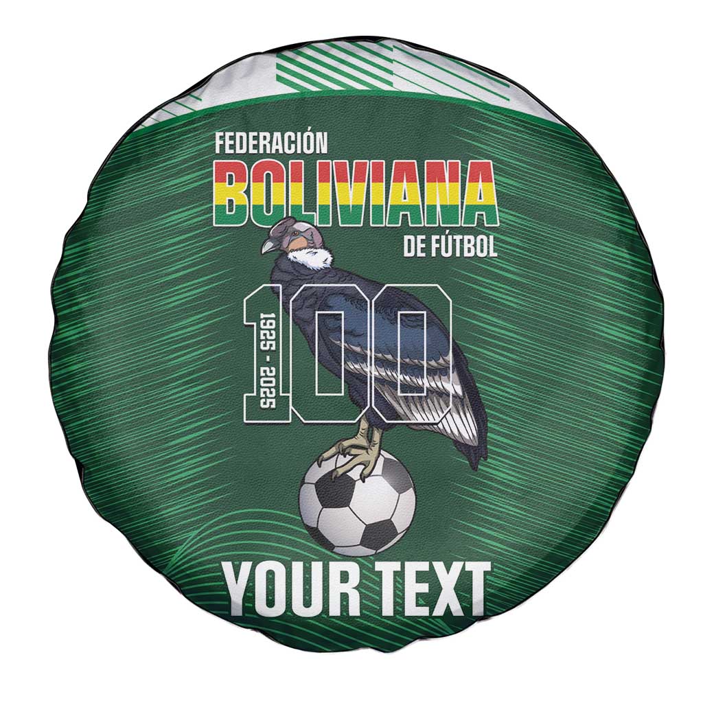 Custom Bolivia Football Spare Tire Cover 100th Anniversary Andean Condor Proud LT14
