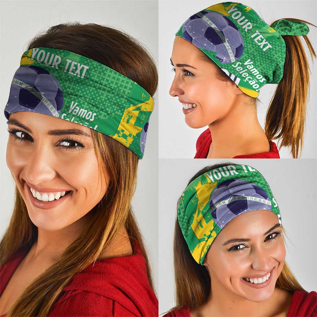 Custom Brazil Football Neck Gaiter Vamos Selecao Brushes Style LT14