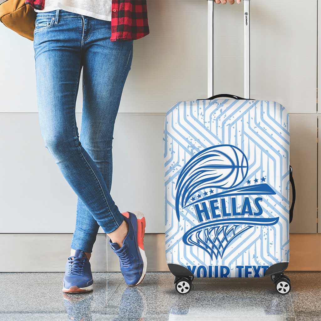 Hellas Basketball Custom Luggage Cover Go Greece White Version LT14