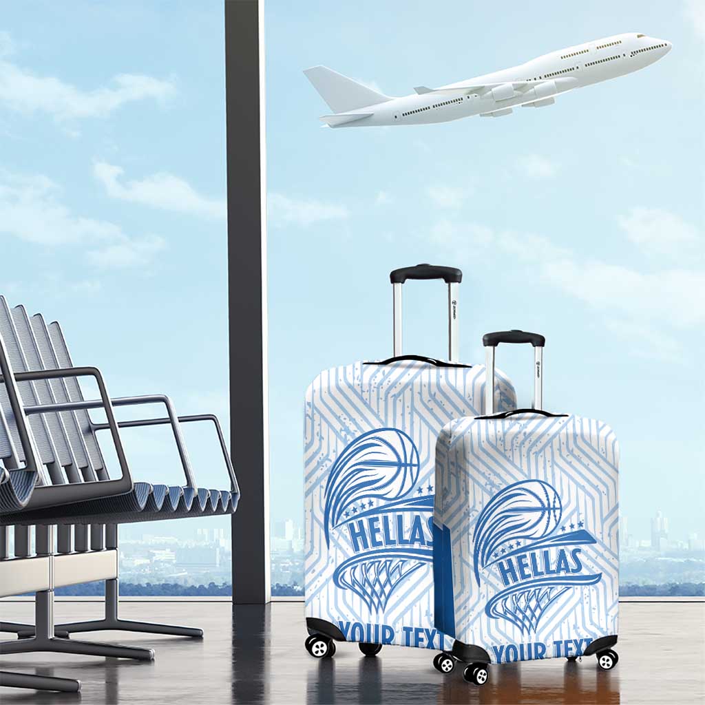 Hellas Basketball Custom Luggage Cover Go Greece White Version LT14
