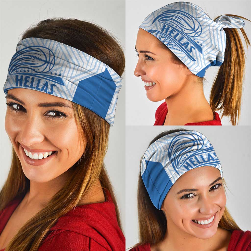 Hellas Basketball Custom Neck Gaiter Go Greece White Version LT14