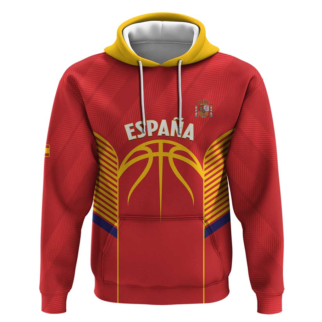 Spain Basketball Custom Hoodie La Roja Go Champions LT14