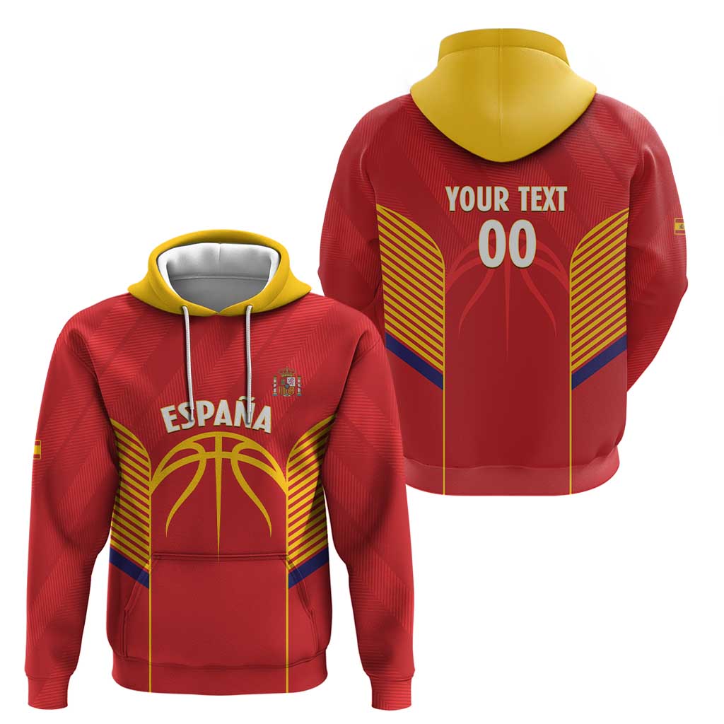 Spain Basketball Custom Hoodie La Roja Go Champions LT14