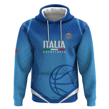 Italy Basketball Custom Hoodie Gli Azzurri Go Champions LT14