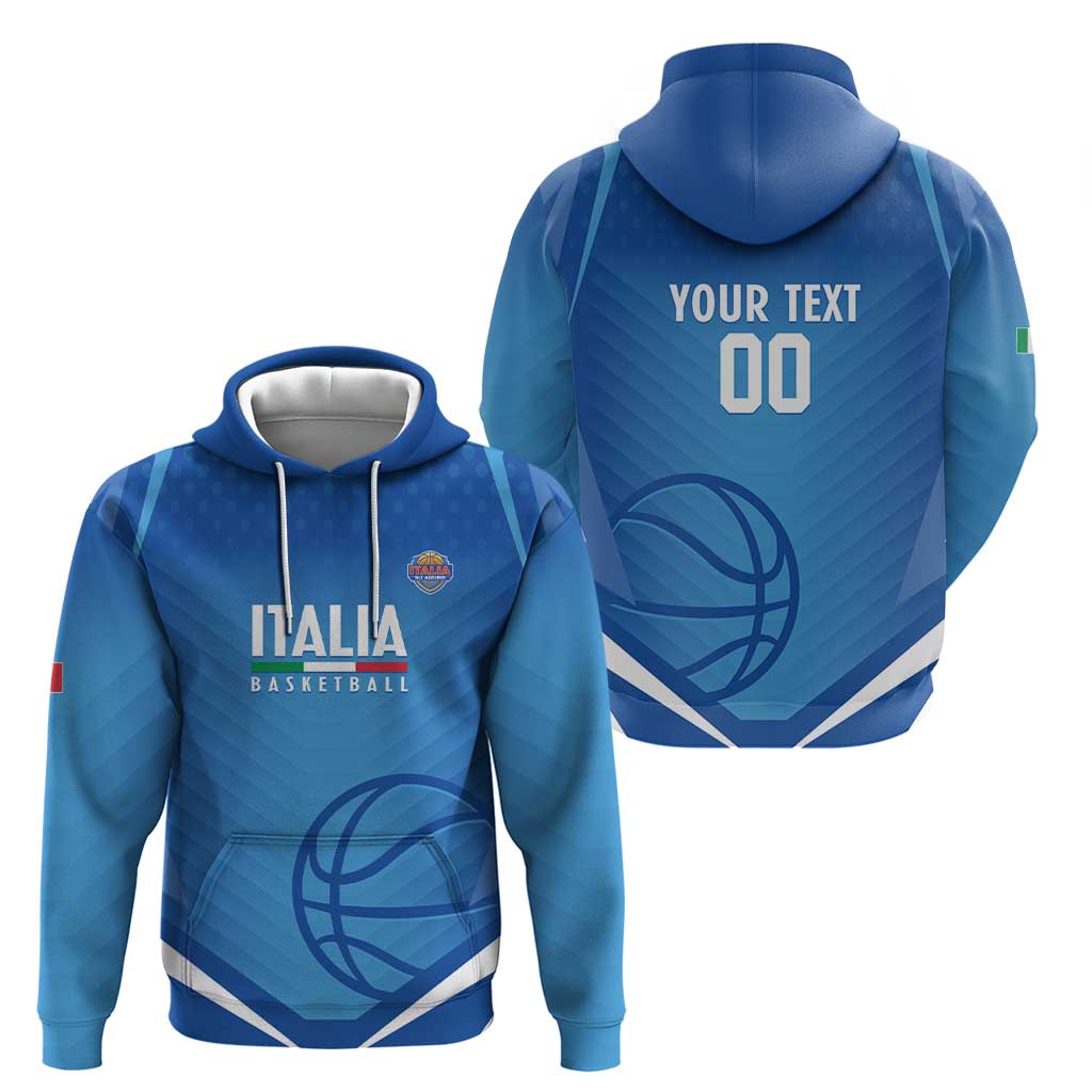 Italy Basketball Custom Hoodie Gli Azzurri Go Champions LT14