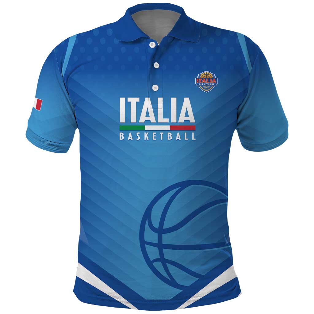 Italy Basketball Custom Polo Shirt Gli Azzurri Go Champions LT14