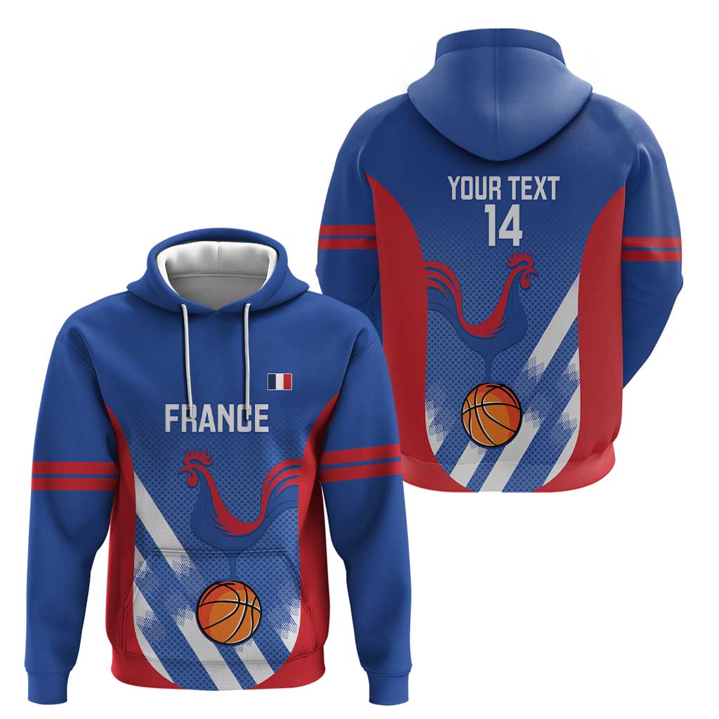France Basketball Custom Hoodie Allez Les Bleus LT14