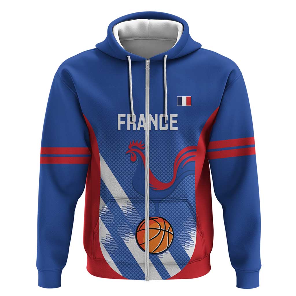 France Basketball Custom Hoodie Allez Les Bleus LT14