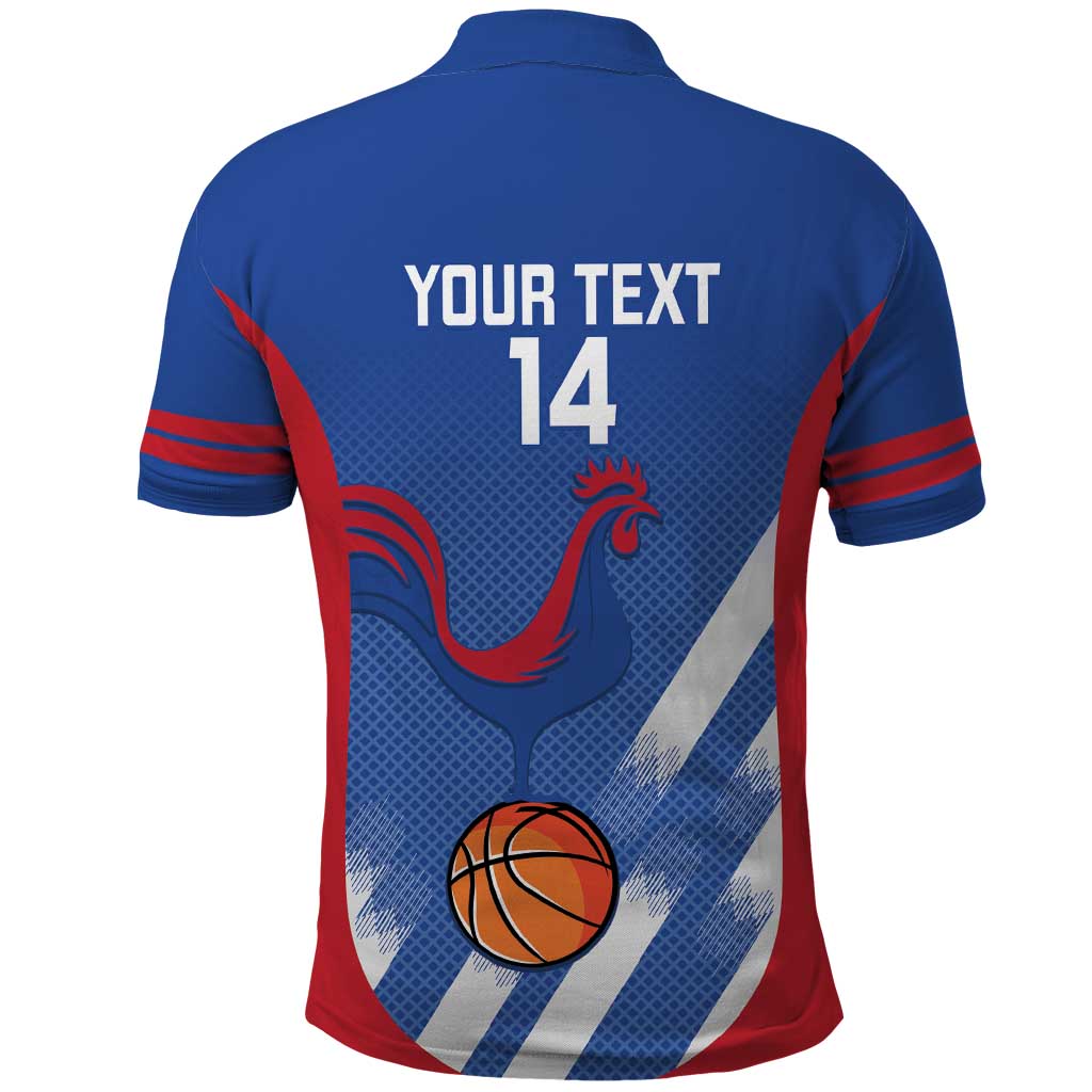 France Basketball Custom Polo Shirt Allez Les Bleus LT14
