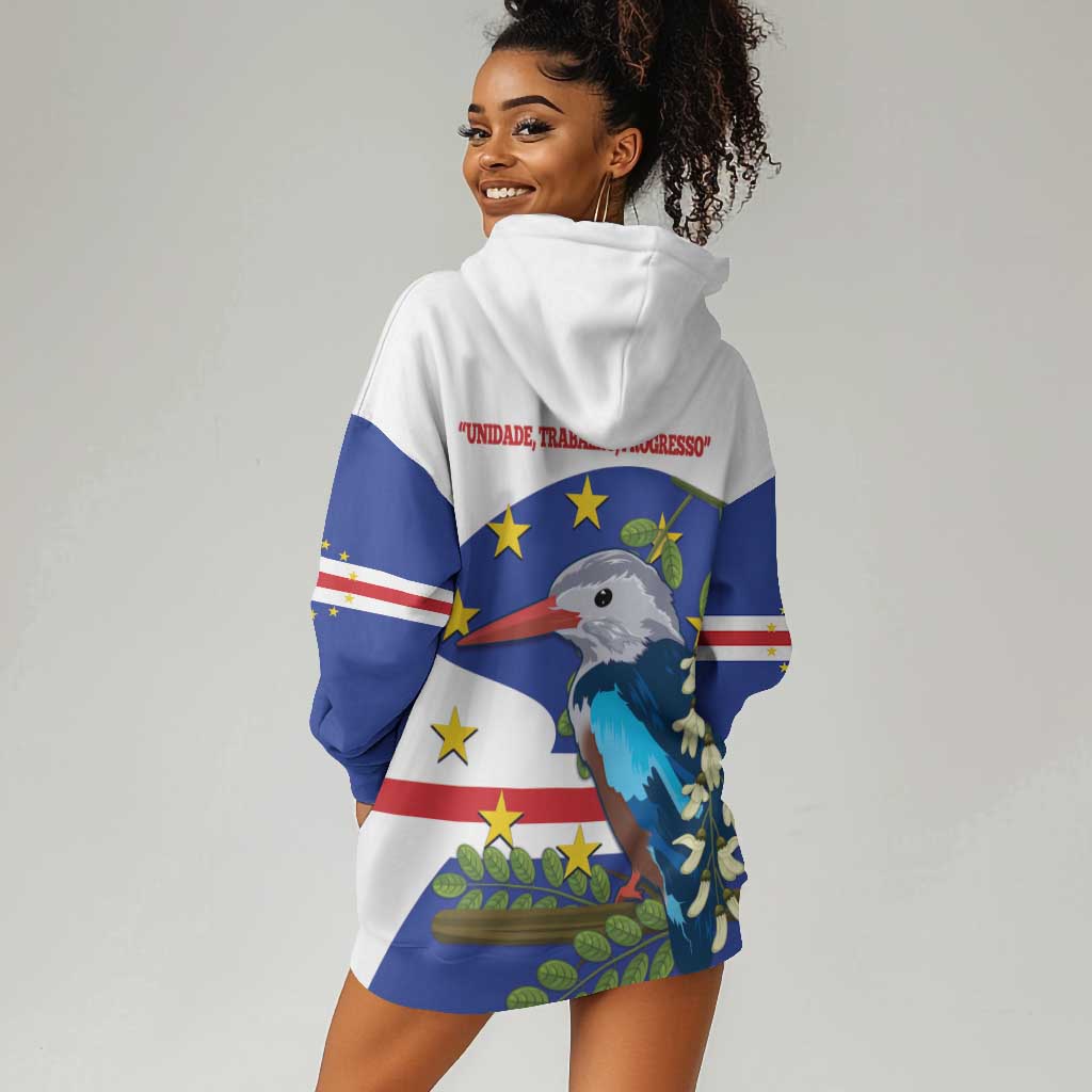 Cape Verde Hoodie Dress Grey-Headed Kingfisher Mix Honey Locust LT14