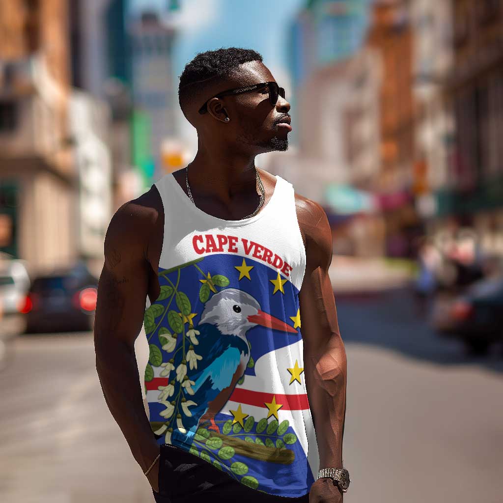 Cape Verde Men Tank Top Grey-Headed Kingfisher Mix Honey Locust LT14
