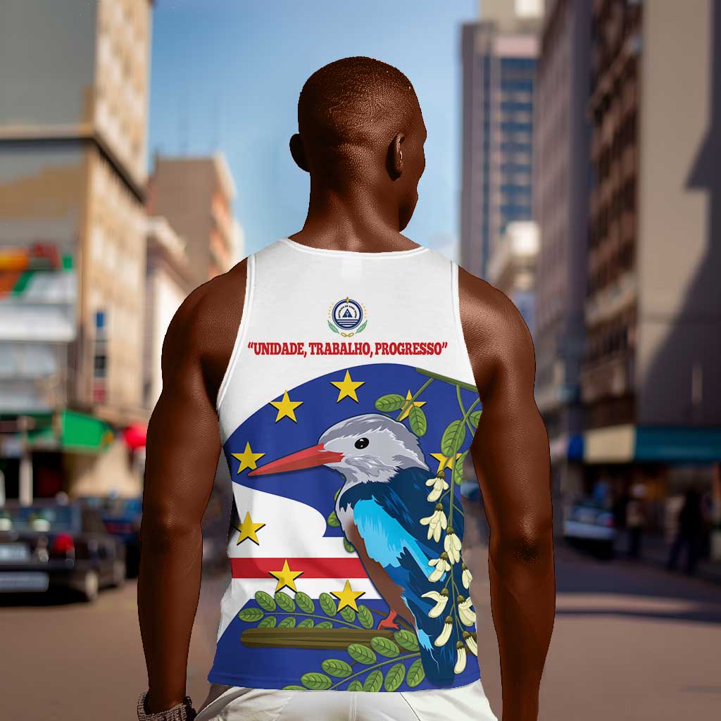 Cape Verde Men Tank Top Grey-Headed Kingfisher Mix Honey Locust LT14