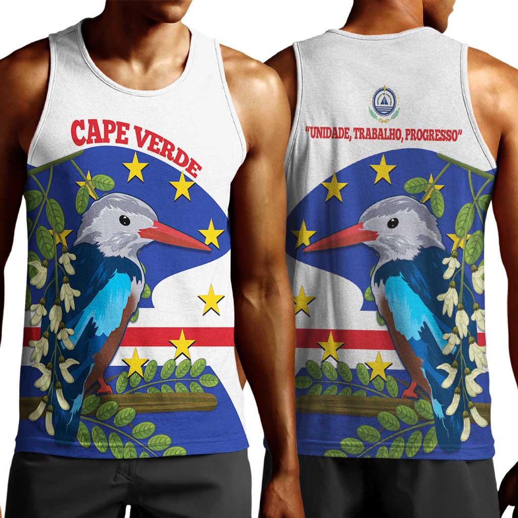 Cape Verde Men Tank Top Grey-Headed Kingfisher Mix Honey Locust LT14