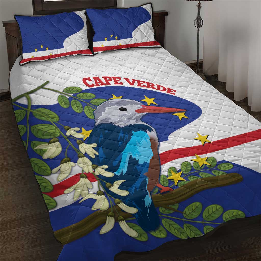 Cape Verde Quilt Bed Set Grey-Headed Kingfisher Mix Honey Locust LT14