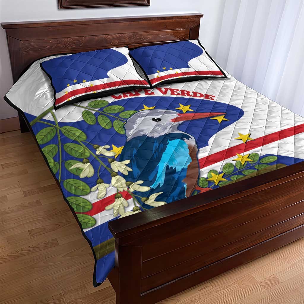 Cape Verde Quilt Bed Set Grey-Headed Kingfisher Mix Honey Locust LT14