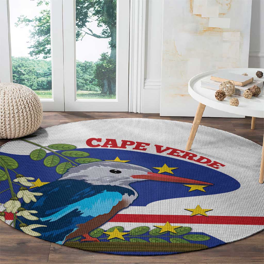 Cape Verde Round Carpet Grey-Headed Kingfisher Mix Honey Locust LT14