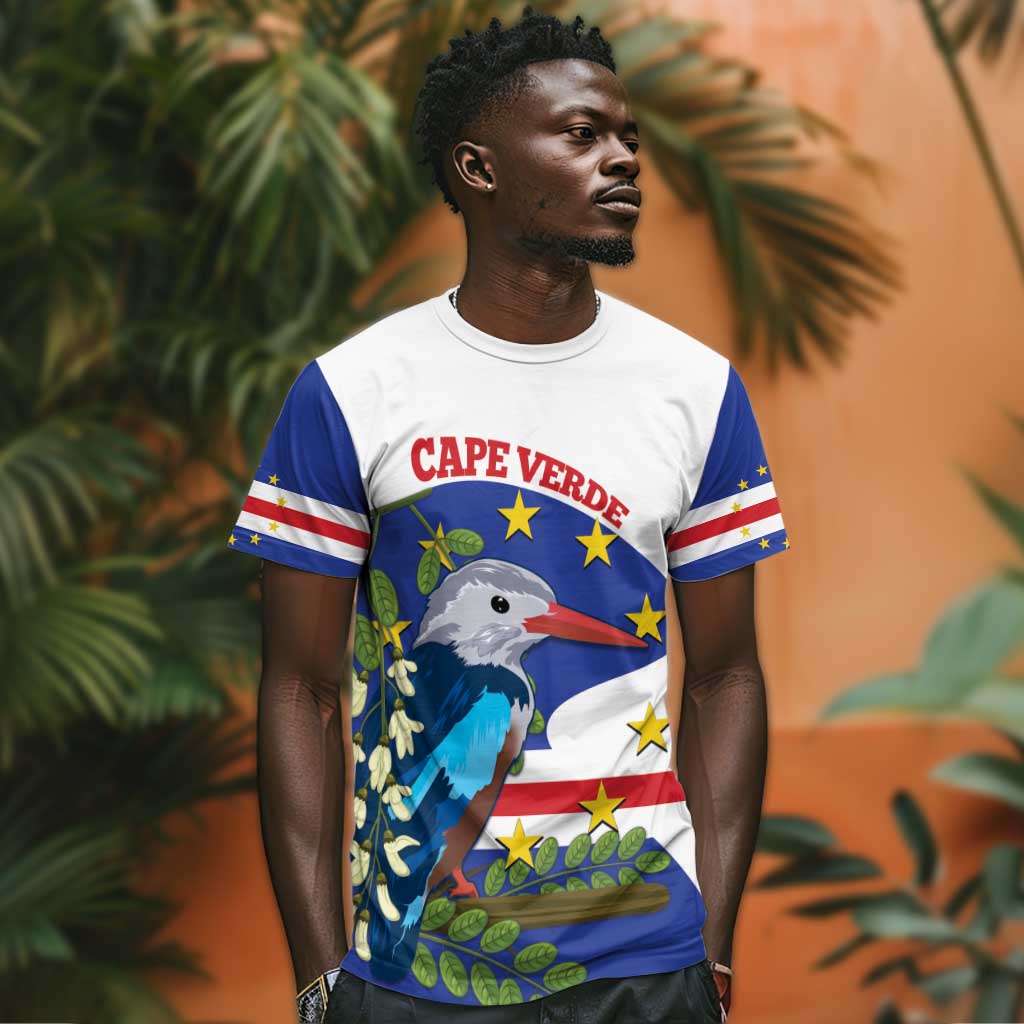 Cape Verde T shirt Grey-Headed Kingfisher Mix Honey Locust LT14