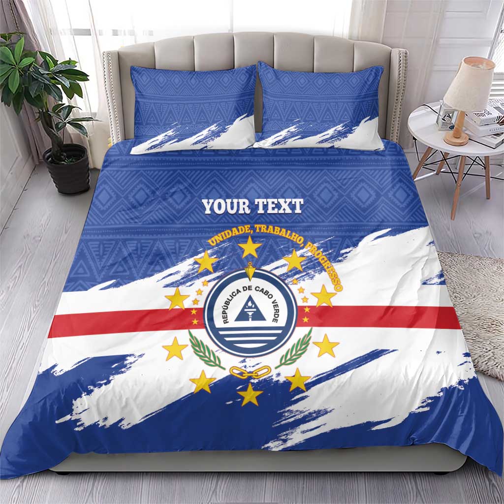 Personalized Cape Verde Bedding Set Coat Of Arms - African Pattern LT14