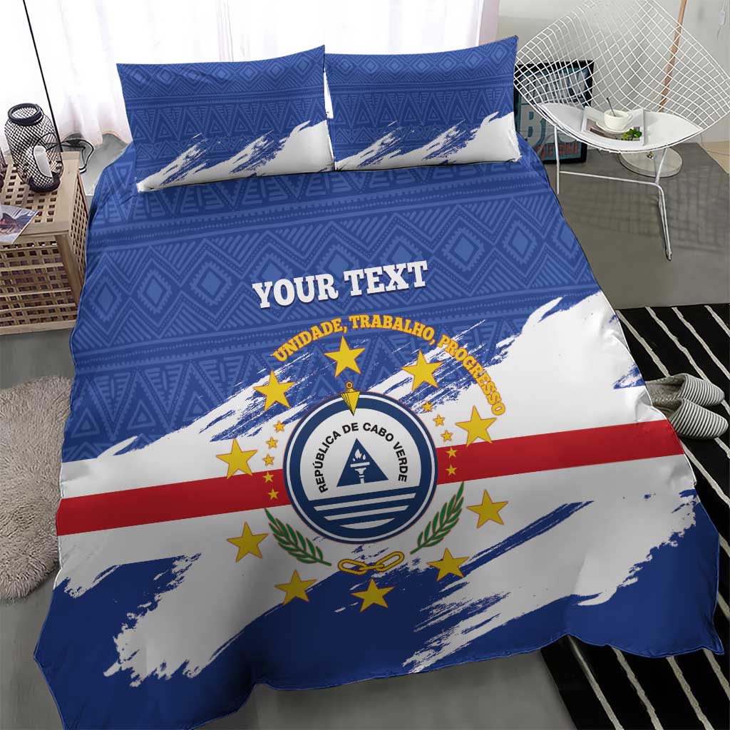 Personalized Cape Verde Bedding Set Coat Of Arms - African Pattern LT14