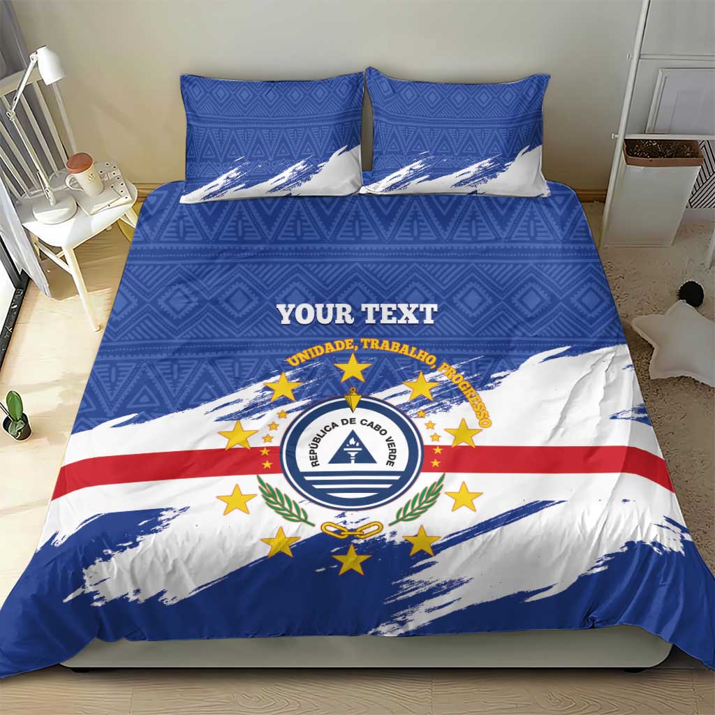 Personalized Cape Verde Bedding Set Coat Of Arms - African Pattern LT14