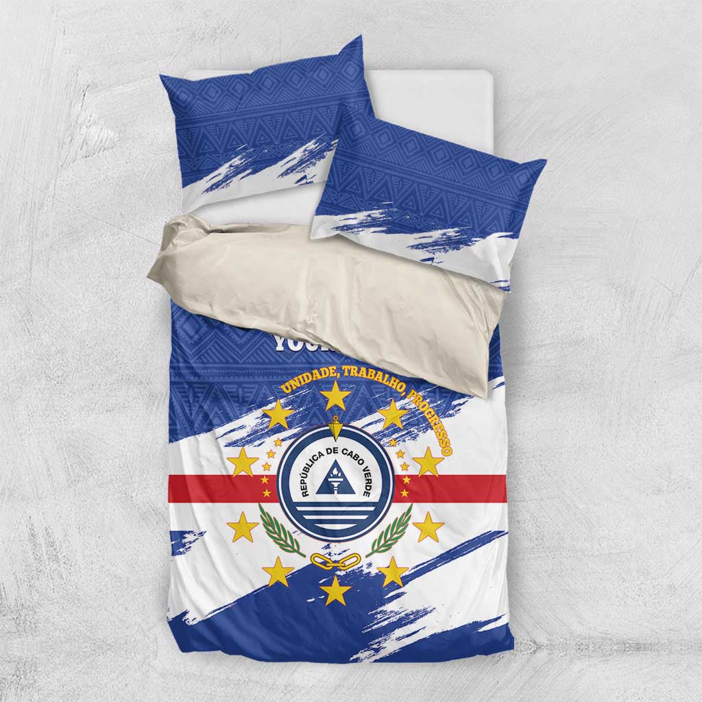 Personalized Cape Verde Bedding Set Coat Of Arms - African Pattern LT14