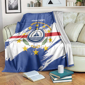 Personalized Cape Verde Blanket Coat Of Arms - African Pattern LT14