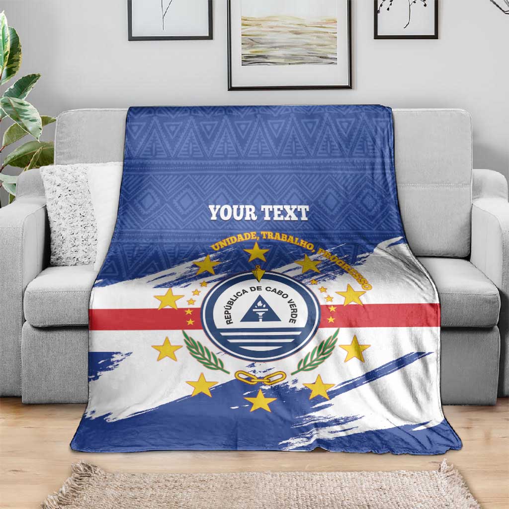 Personalized Cape Verde Blanket Coat Of Arms - African Pattern LT14
