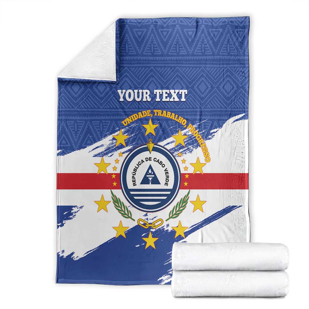 Personalized Cape Verde Blanket Coat Of Arms - African Pattern LT14