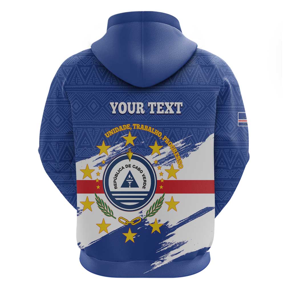 Personalized Cape Verde Hoodie Coat Of Arms - African Pattern LT14