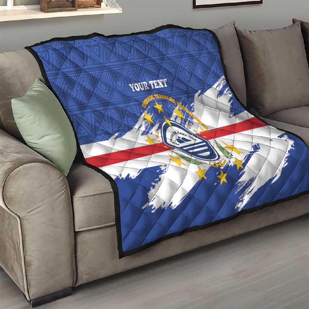 Personalized Cape Verde Quilt Coat Of Arms - African Pattern LT14