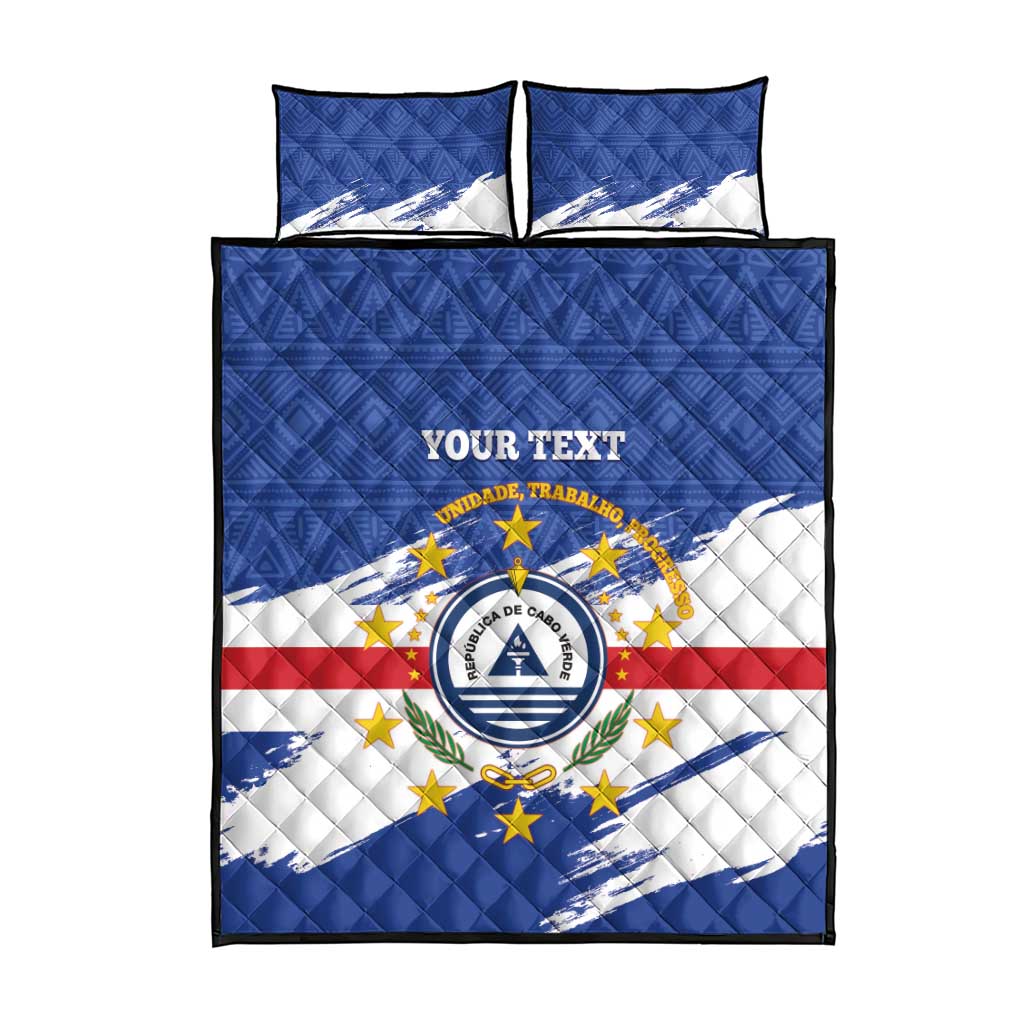 Personalized Cape Verde Quilt Bed Set Coat Of Arms - African Pattern LT14