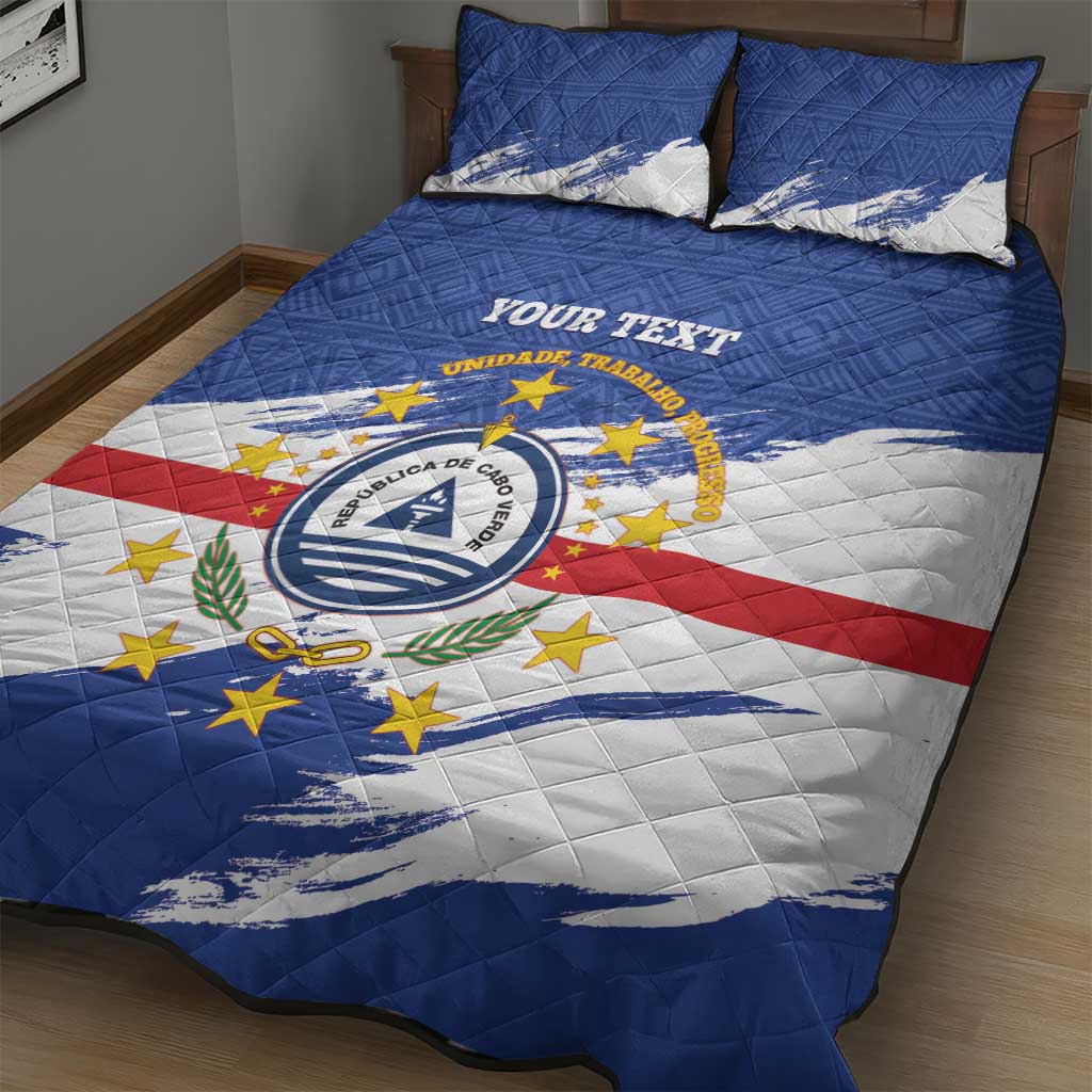 Personalized Cape Verde Quilt Bed Set Coat Of Arms - African Pattern LT14