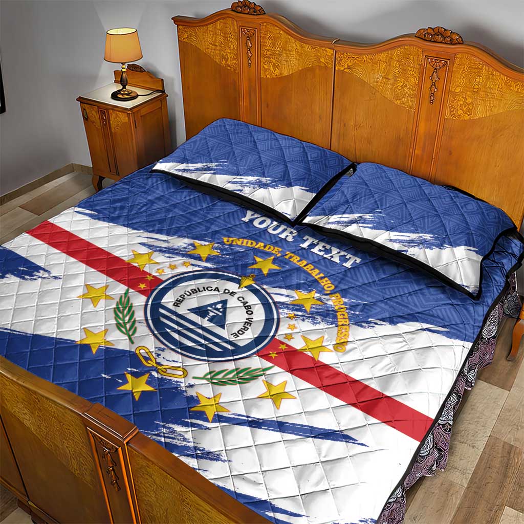 Personalized Cape Verde Quilt Bed Set Coat Of Arms - African Pattern LT14