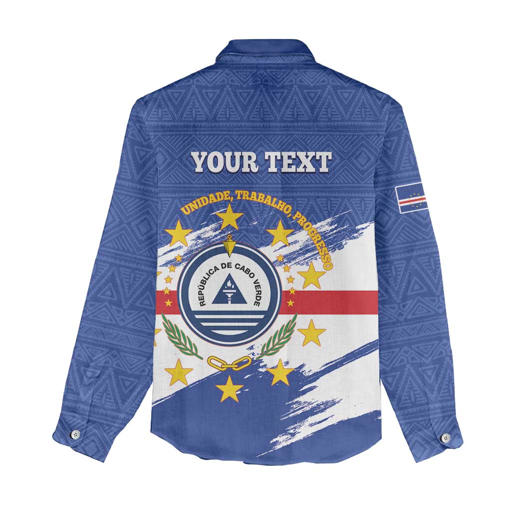 Personalized Cape Verde Women Casual Shirt Coat Of Arms - African Pattern LT14