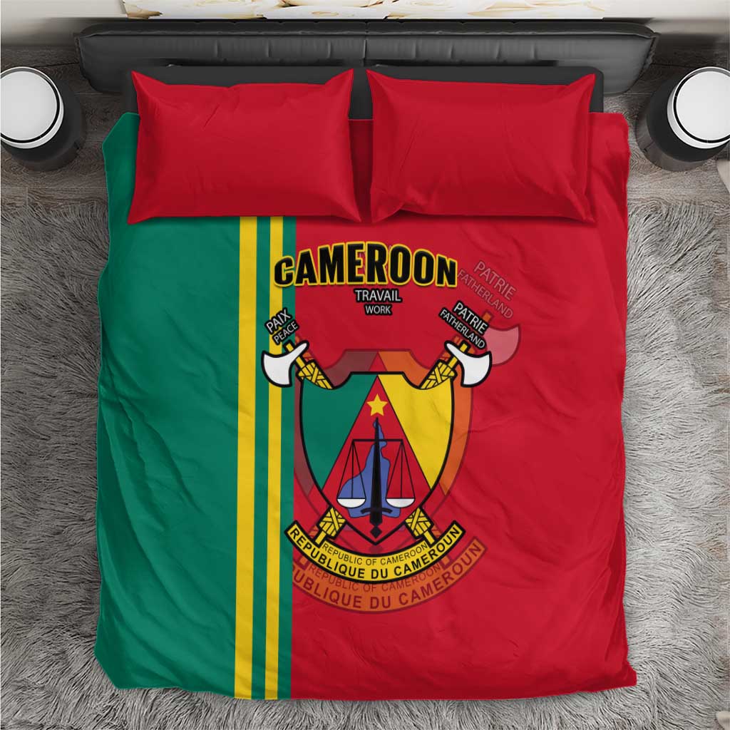 Cameroon Happy Unity Day Cameroun Coat Of Arms Bedding Set LT14