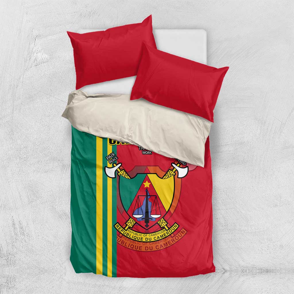 Cameroon Happy Unity Day Cameroun Coat Of Arms Bedding Set LT14
