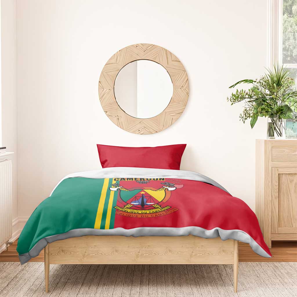 Cameroon Happy Unity Day Cameroun Coat Of Arms Bedding Set LT14