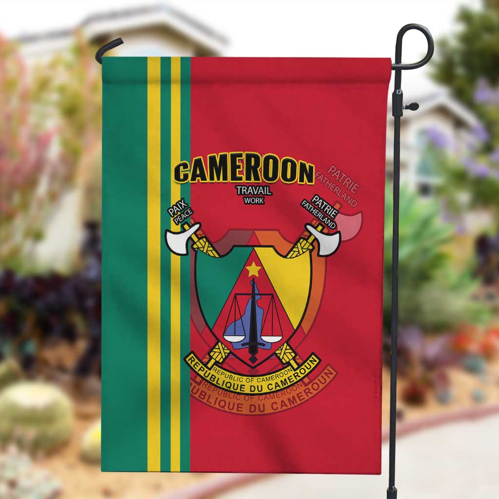 Cameroon Happy Unity Day Cameroun Coat Of Arms Garden Flag LT14