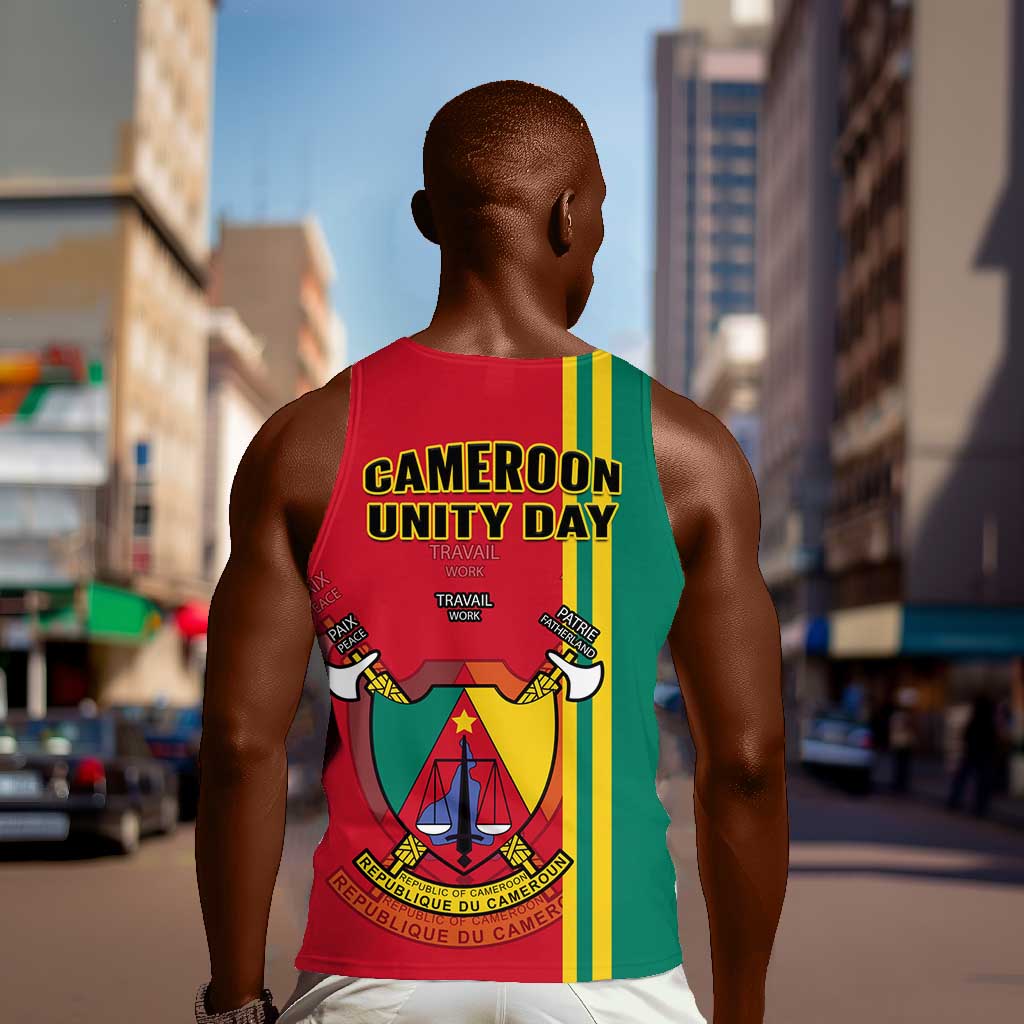 Cameroon Happy Unity Day Cameroun Coat Of Arms Men Tank Top LT14