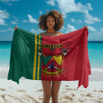 Cameroon Happy Unity Day Cameroun Coat Of Arms Sarong LT14
