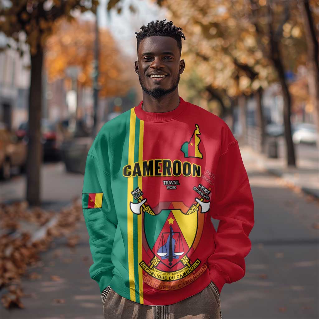 Cameroon Happy Unity Day Cameroun Coat Of Arms Sweatshirt LT14