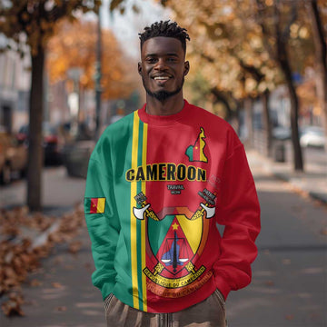 Cameroon Happy Unity Day Cameroun Coat Of Arms Sweatshirt LT14