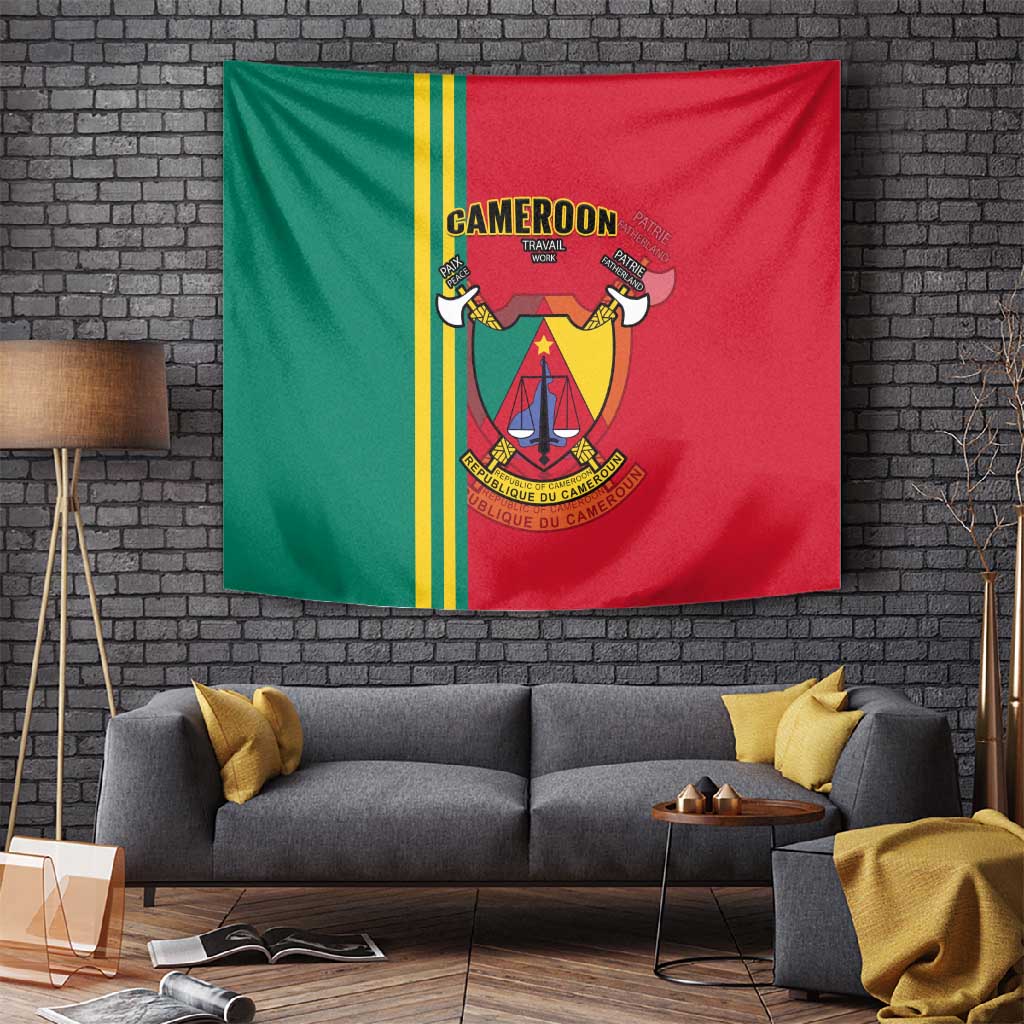 Cameroon Happy Unity Day Cameroun Coat Of Arms Tapestry LT14