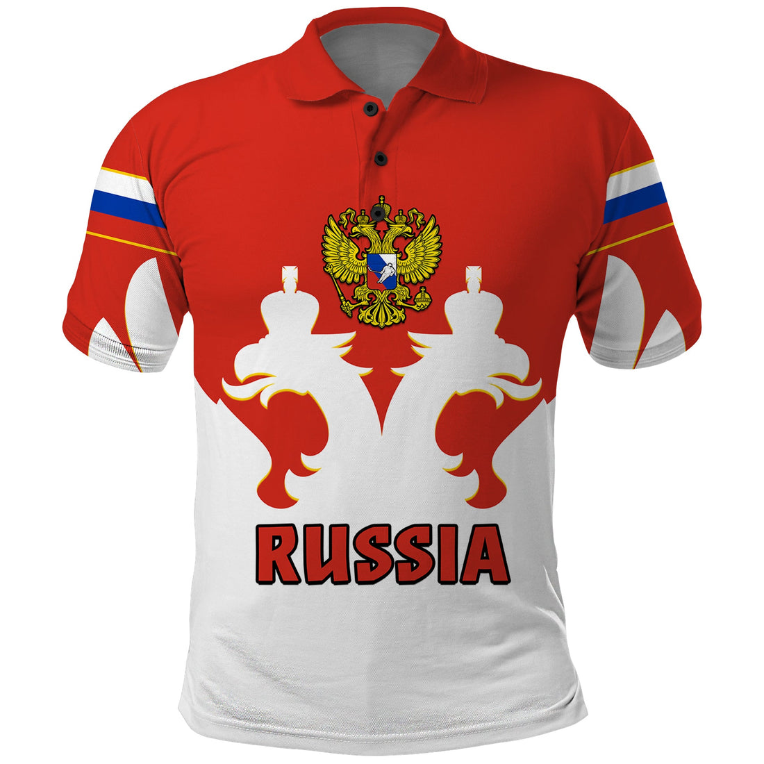 (Custom Text And Number) Russia Hockey Polo Shirt White Sporty Style 2023 LT14