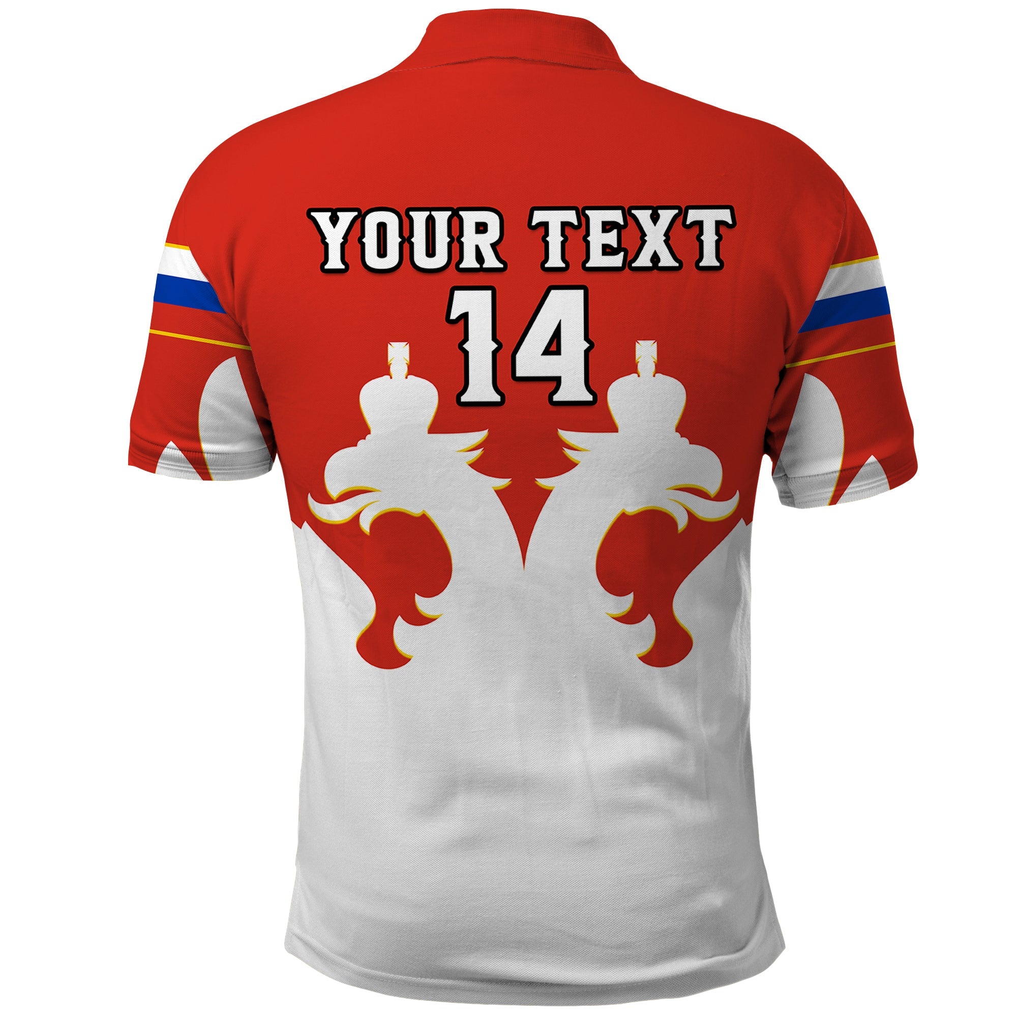 (Custom Text And Number) Russia Hockey Polo Shirt White Sporty Style 2023 LT14