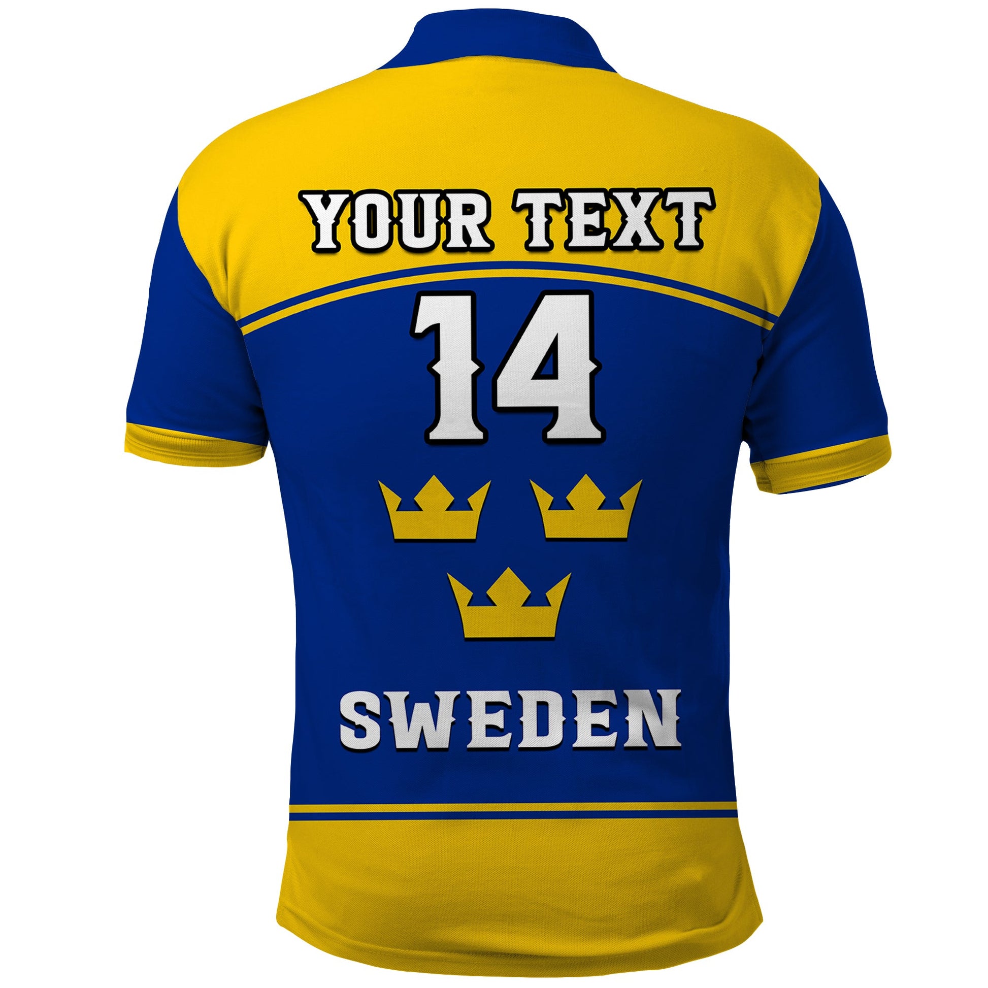 (Custom Text And Number) Sweden Hockey 2023 Polo Shirt Sporty Style LT14