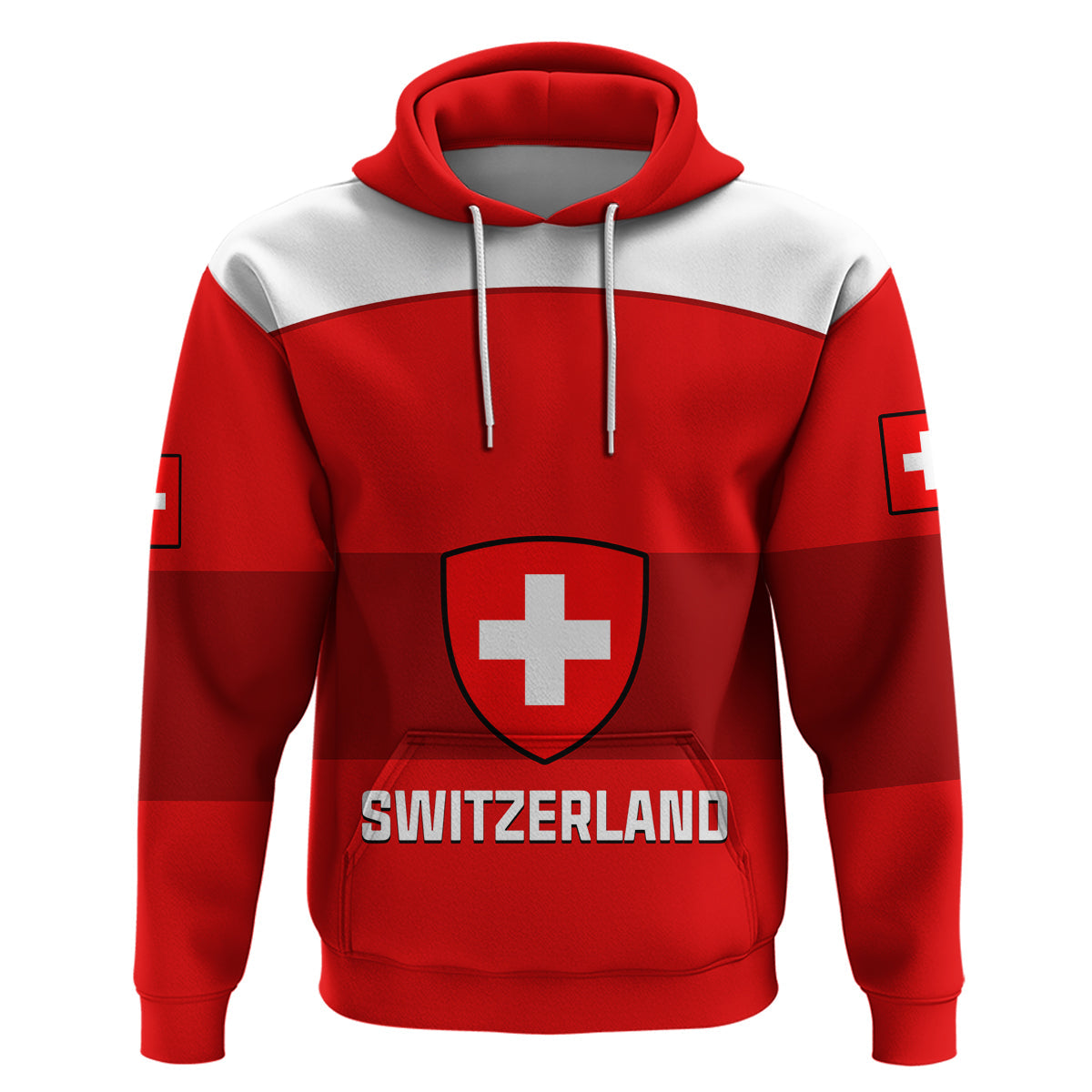 Custom Switzerland Hockey 2023 Sporty Style Hoodie LT14